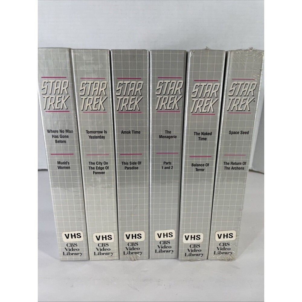 Star Trek: The Original Series VHS 6 Tapes